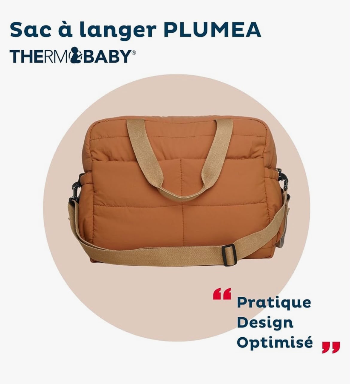Bolsa cambiador acolchada THERMOBABY PLUMEA - Imagen 4